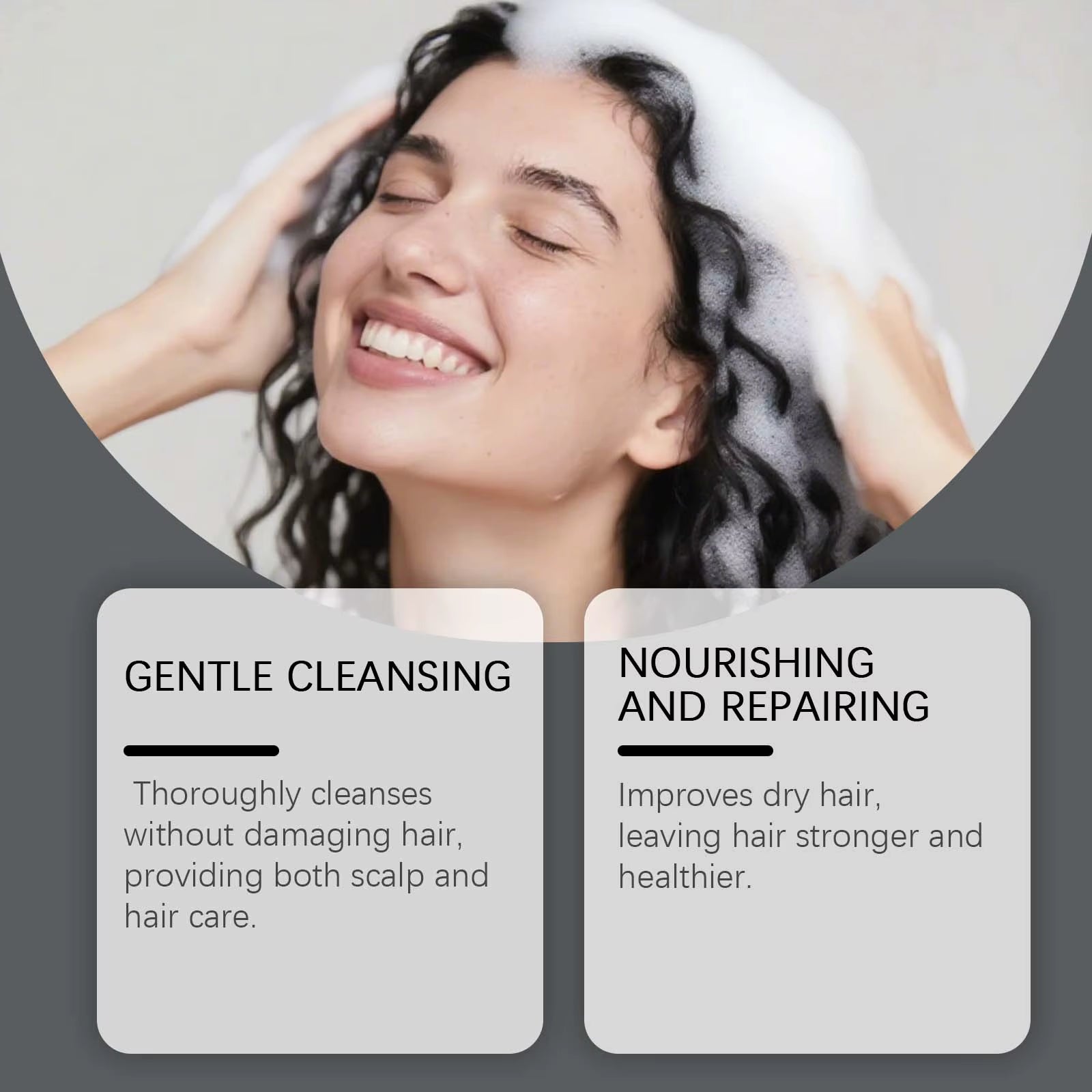 Rosemary Shampoo - Refreshing & Gentle Cleansing, Softens Hair, Enhances Shine, Rich Lather, Ideal for Daily Hair Care